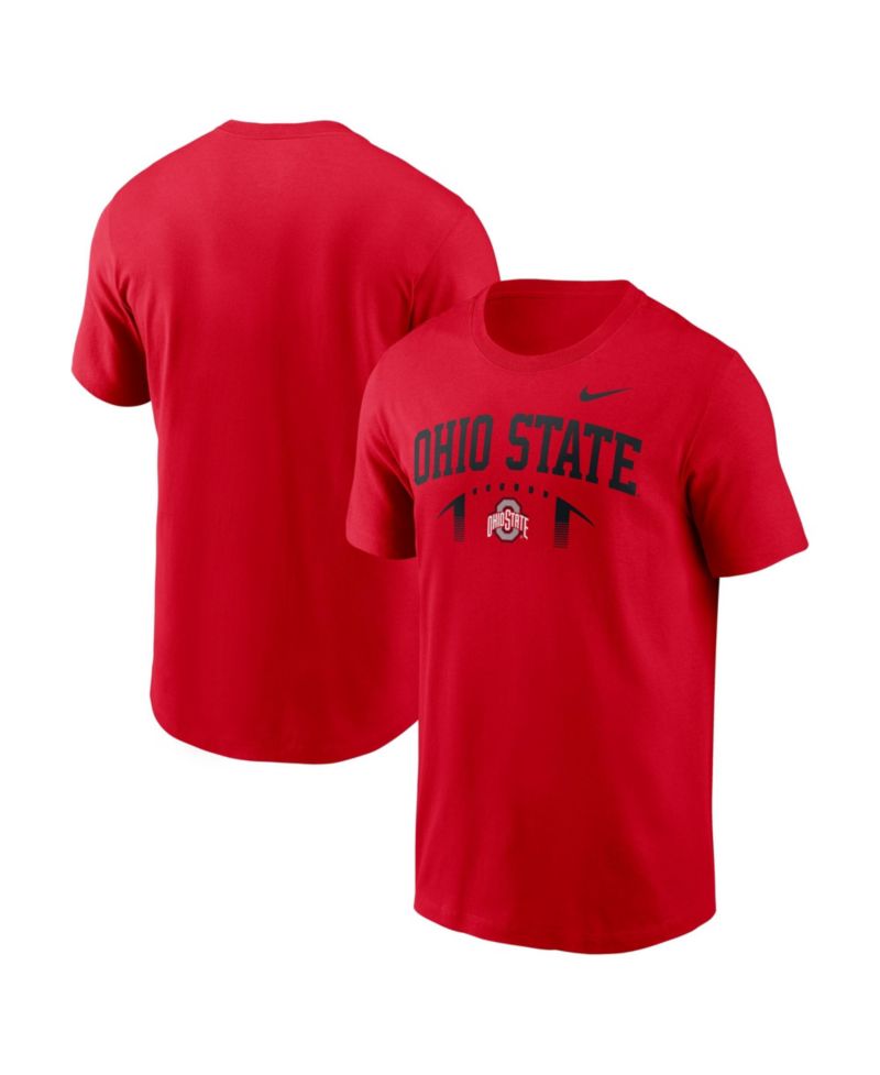 Men's Scarlet Ohio State Buckeyes Primetime Football Icon T-Shirt