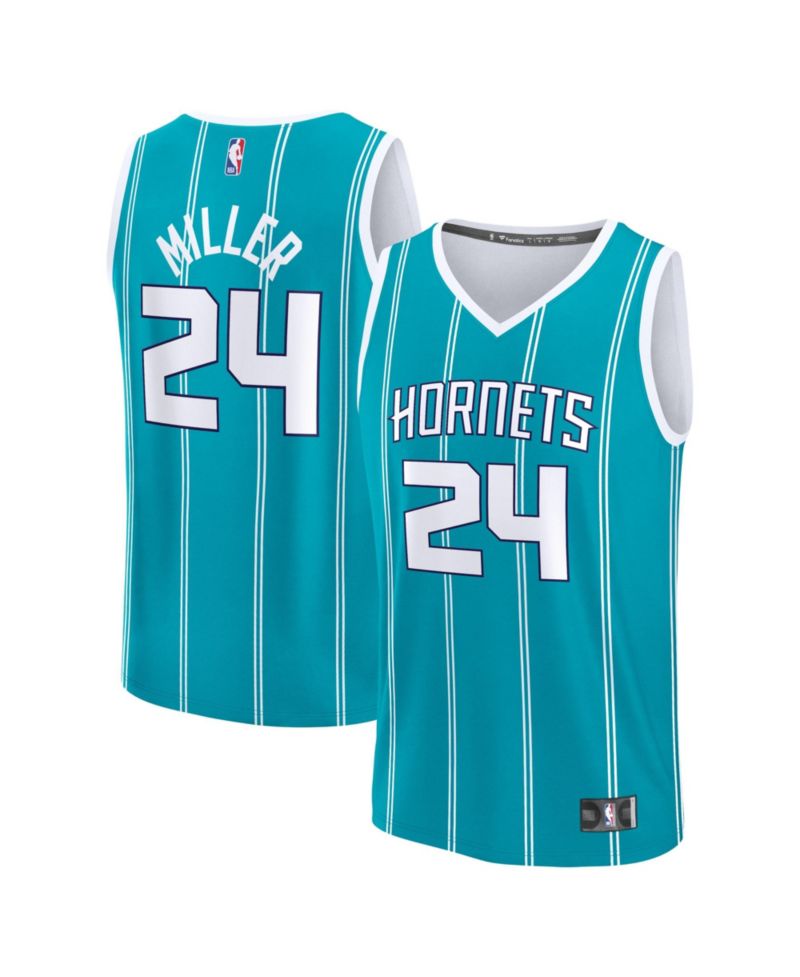Big Boys and Girls Brandon Miller Teal Charlotte Hornets Fast Break Replica Jersey