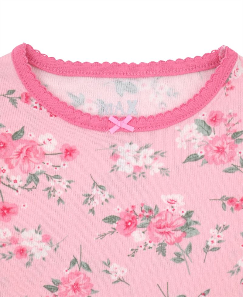 Girls' 12M-5T Ditsy Floral Pajama with Socks, 3-Piece Set