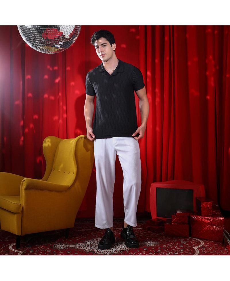 Men's Onyx Black Hive Polo T-Shirt