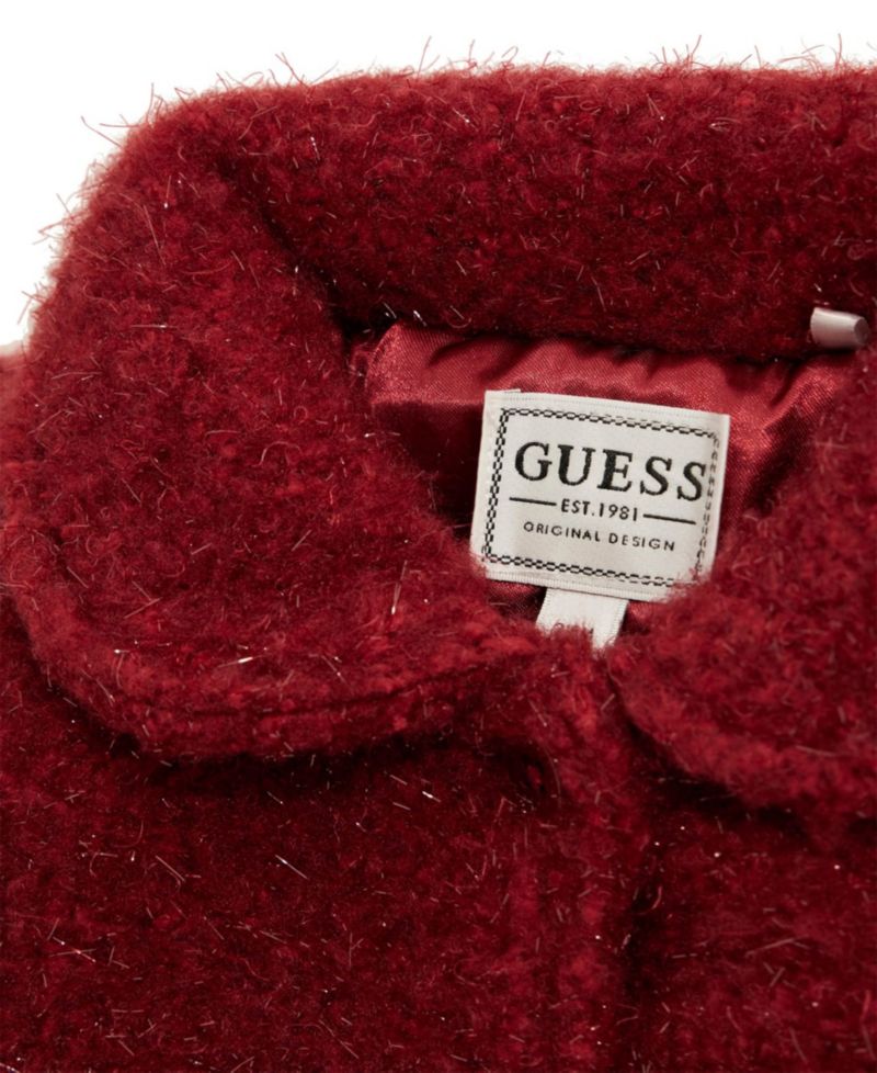 Baby Girls Lurex Sherpa Padded Coat