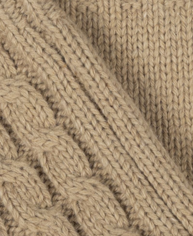 Core Cable Knit Pop Top Gloves