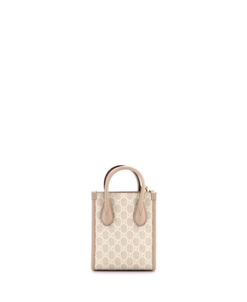 Mini Interlocking G Patch Tote GG Coated Canvas