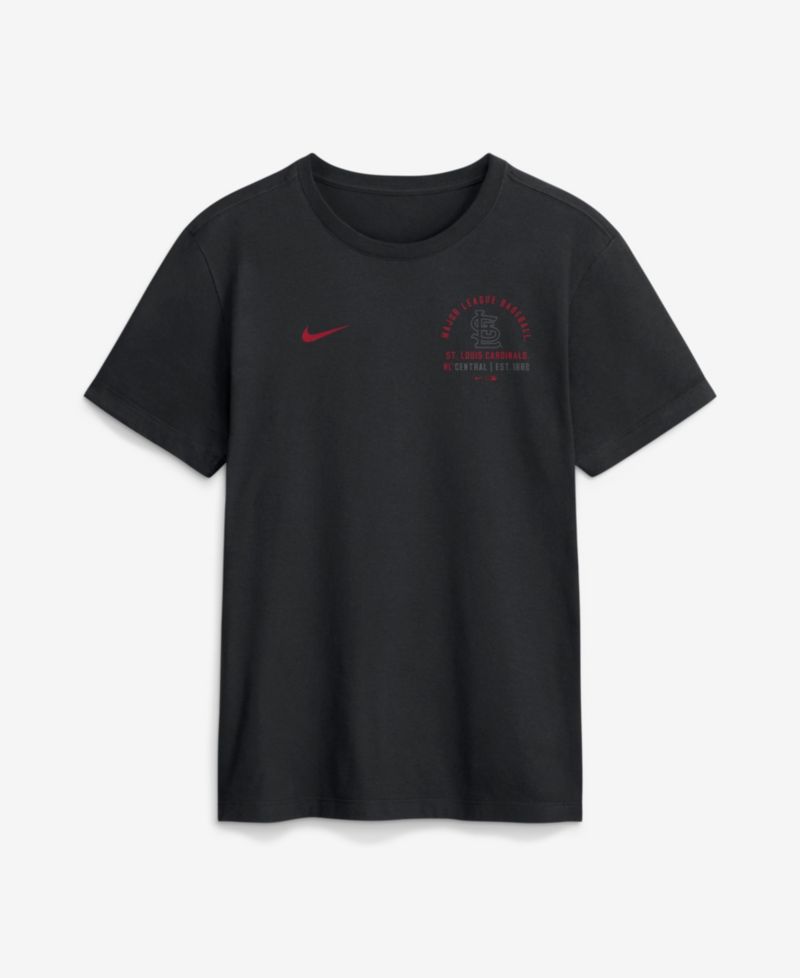 Men's Black St. Louis Cardinals Split Logo T-Shirt
