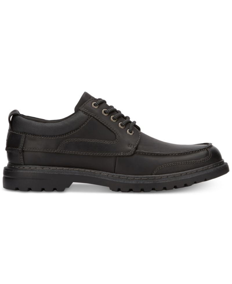 Men's Overton Moc-Toe Leather Oxfords