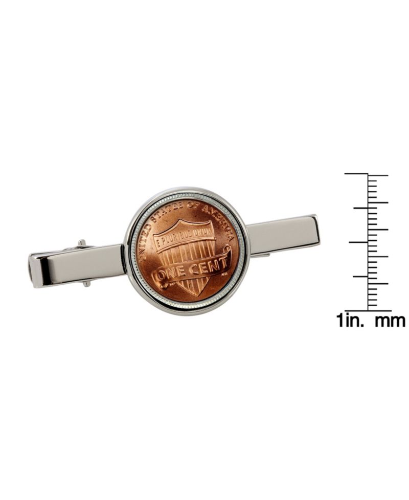 Lincoln Union Shield Penny Coin Tie Clip