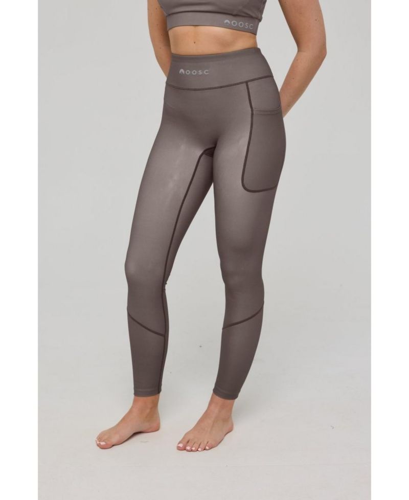 Women's Infinite High Waisted Leggings - Khaki
