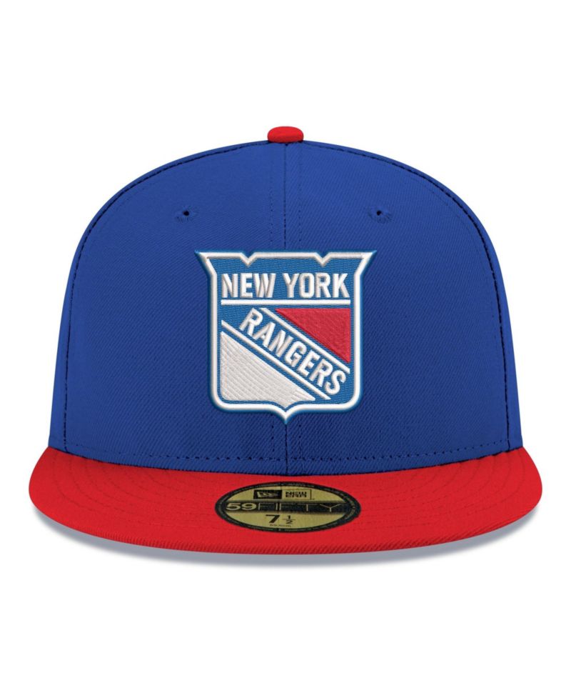 Men's Blue New York Rangers Core Logo Two-Tone 59FIFTY Fitted Hat