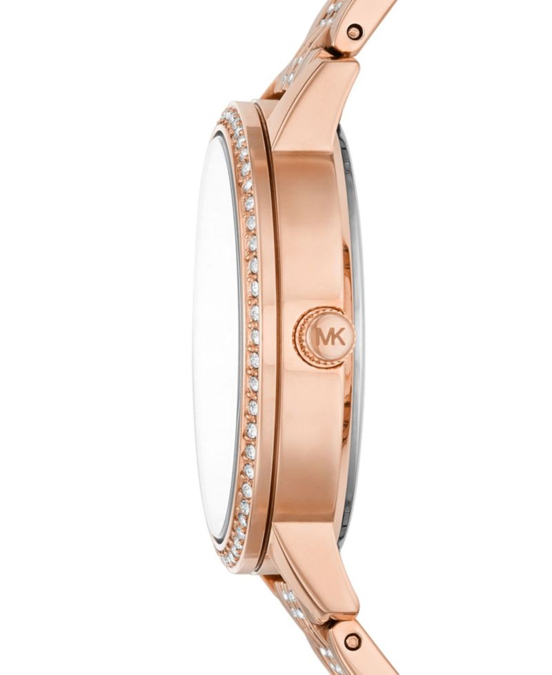 Women's Melissa Rose Gold-Tone Stainless Steel Bracelet Watch 35mm