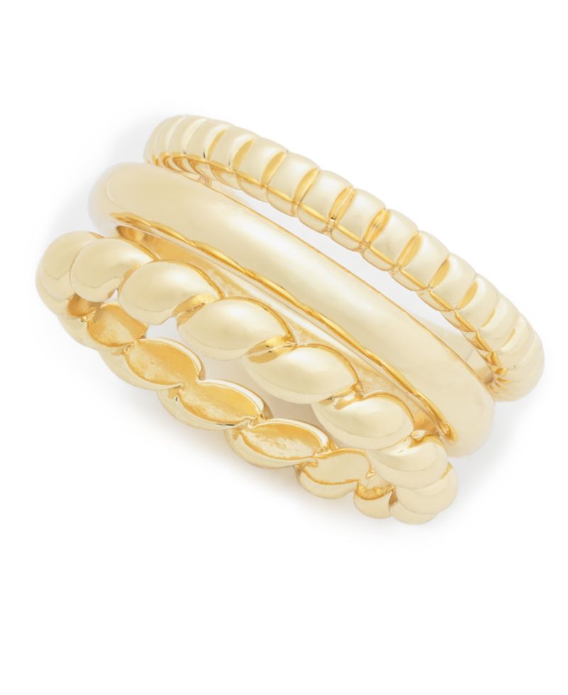 3-Pc. Set Twist Stack Rings