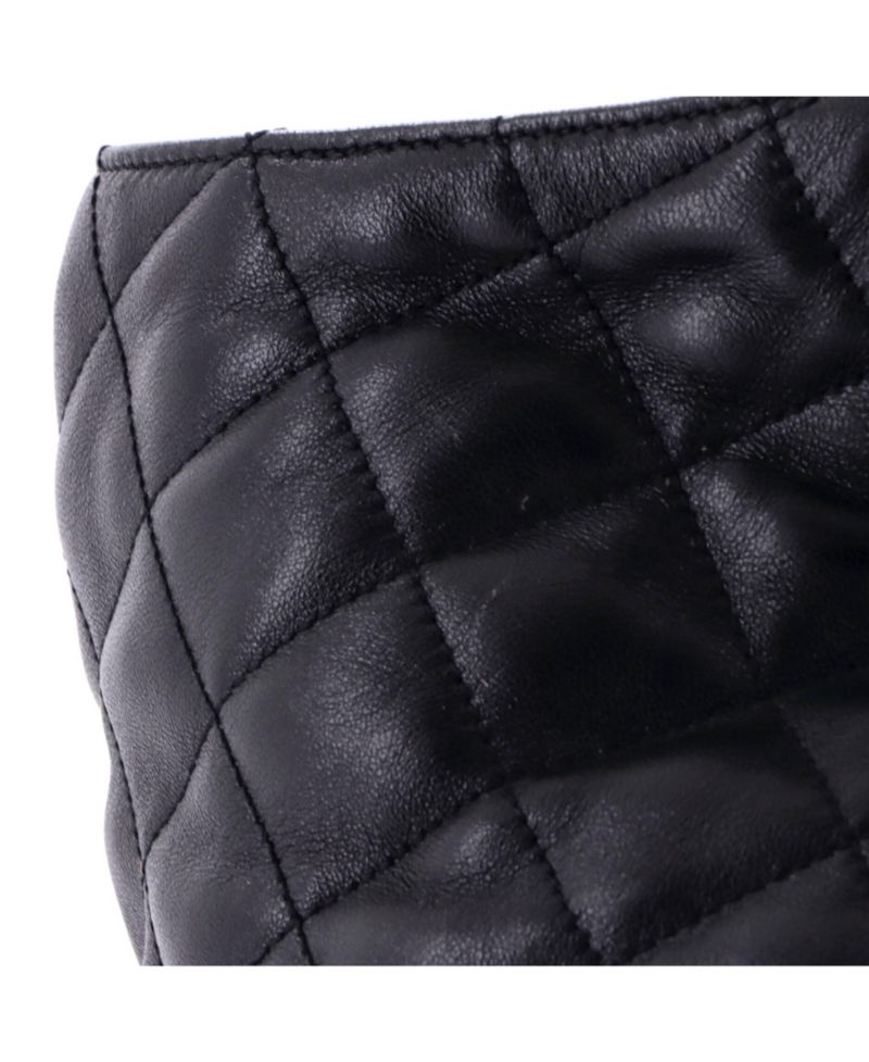Maxi Icare Shopping Tote Quilted Leather