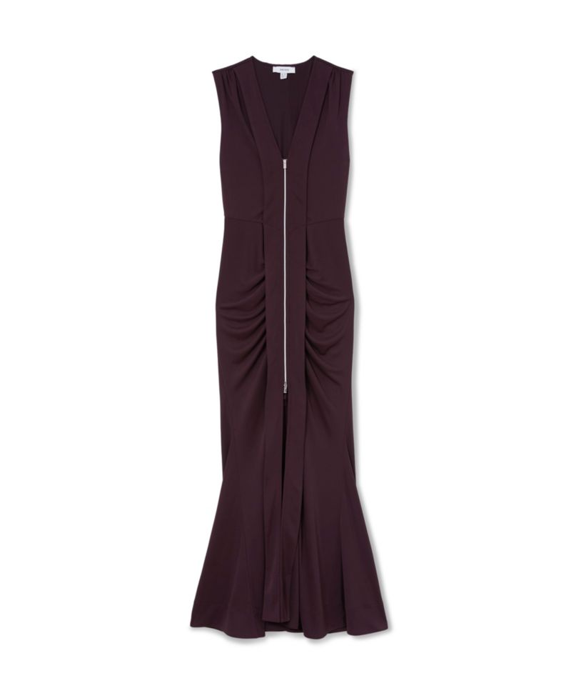 Women's Scarlett Ruched Body-Con Crepe-Jersey Maxi Dress