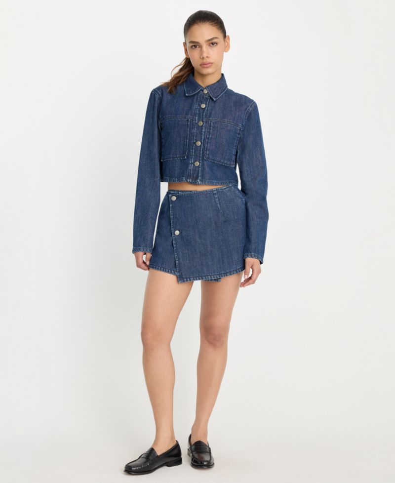 Women's Denim Mini Skort