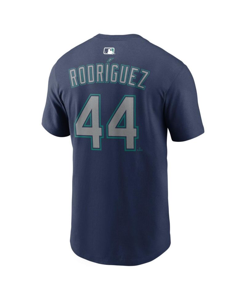 Men's Julio Rodríguez Navy Seattle Mariners 50th Season Name & Number T-Shirt