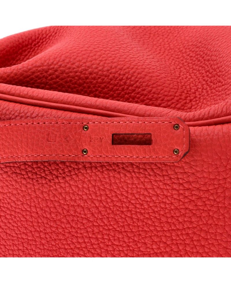 Pre-Owned Hermes Birkin 30 Handbag Red Togo with Gold Hardware