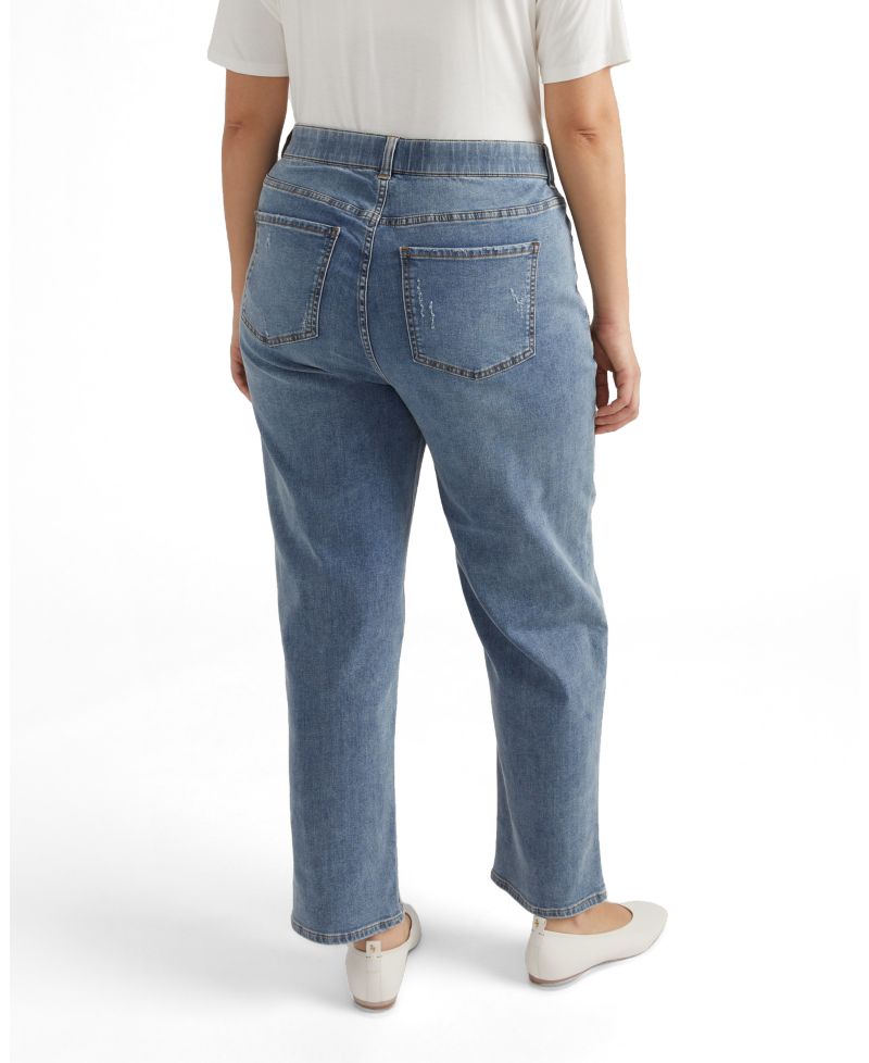 Plus Size Ella High Rise Straight Leg Jeans