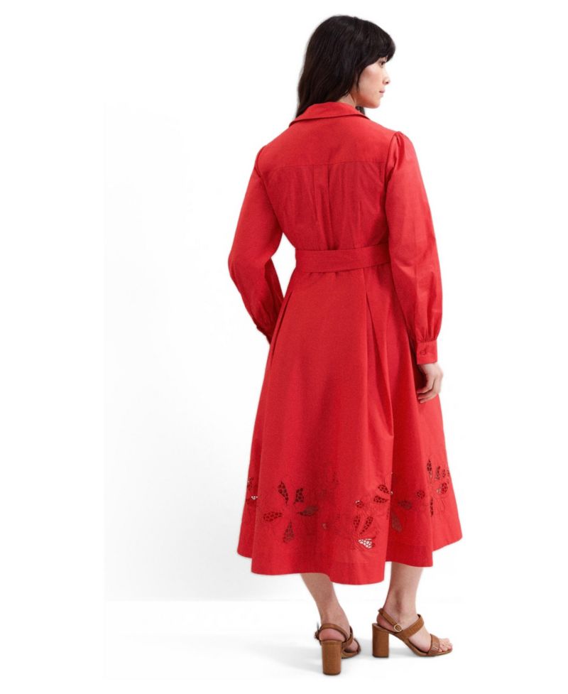 Women's Kim Cutwork Hem Midi Dress