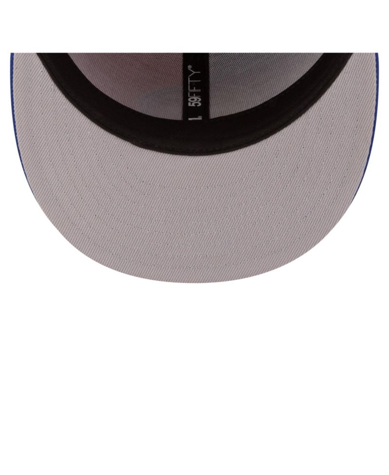 Men's Red/Blue Detroit Pistons 80s Throwback Pinwheel 59FIFTY Fitted Hat