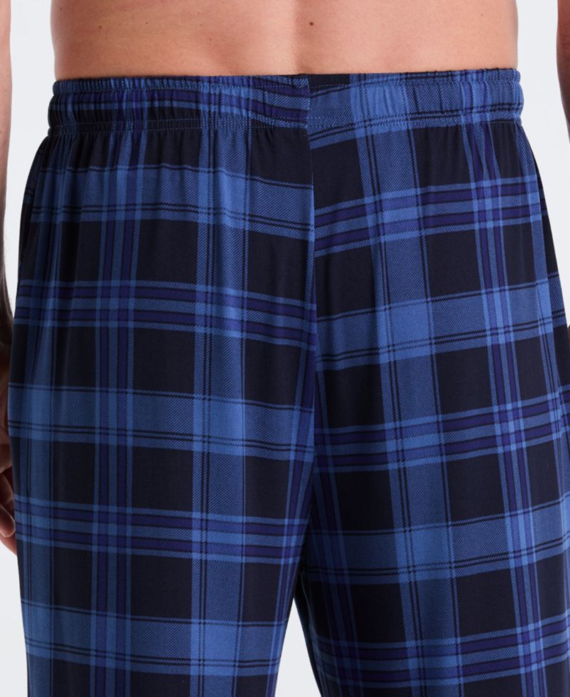 Men's Deluxe Touch Plaid Print Pajama Pants