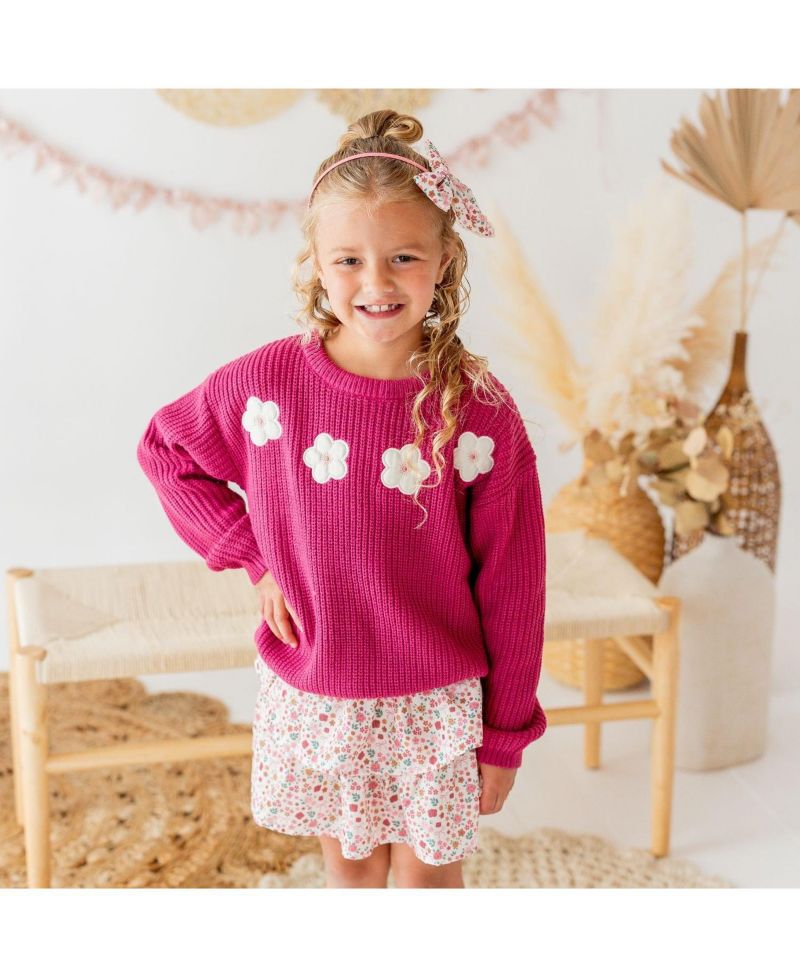 Baby Girls Berry Floral Skort