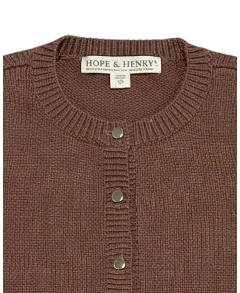 Little and Big Girls' (XXS-L) Organic Rosette Pocket Cardigan Sweater