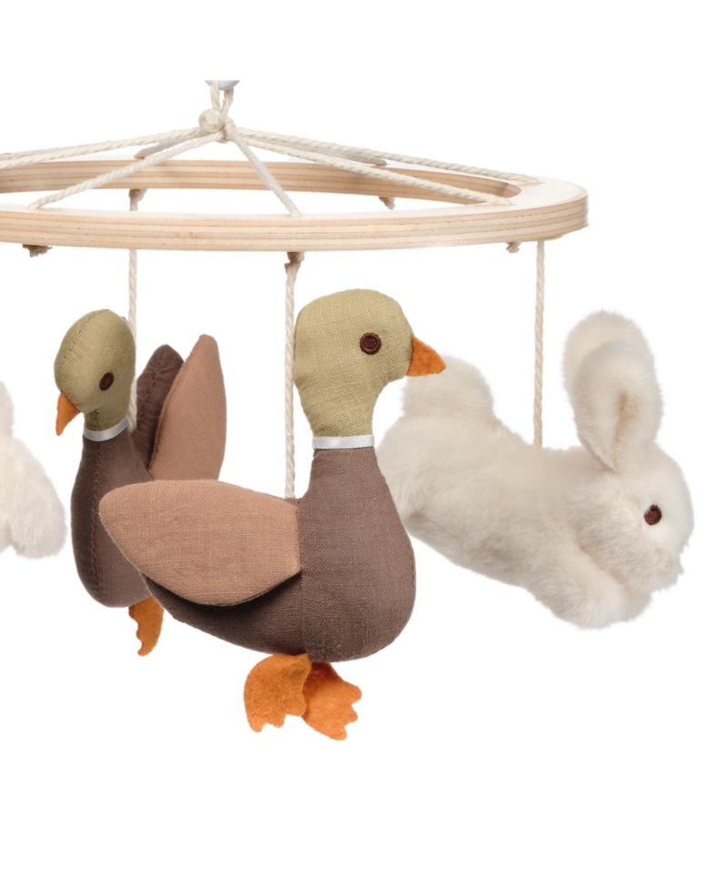 Bunny Hop Musical Crib Mobile