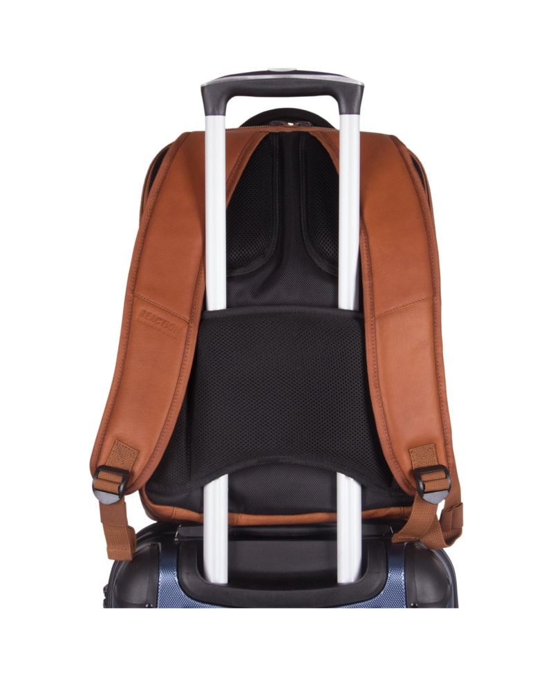 Full-Grain Colombian Leather 16" Laptop Tablet Travel Backpack