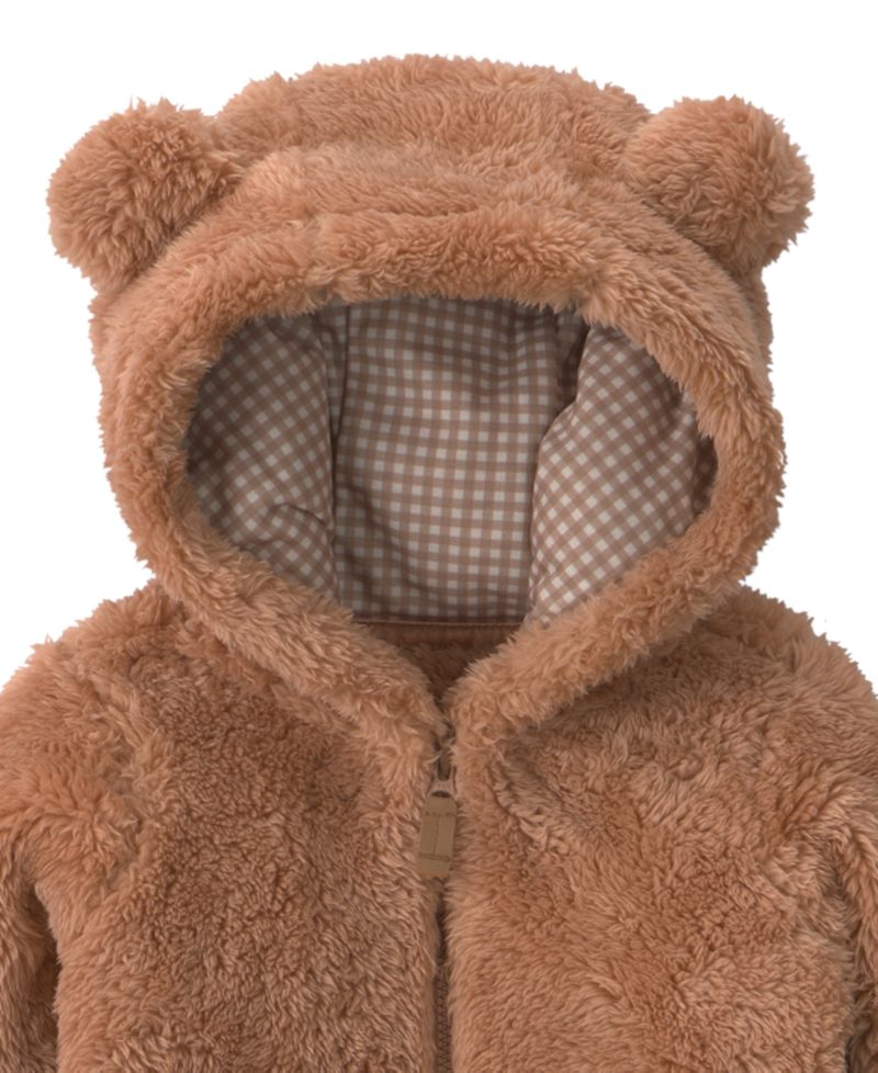 Baby Boys' Bear Zip-Up Hooded Jacket