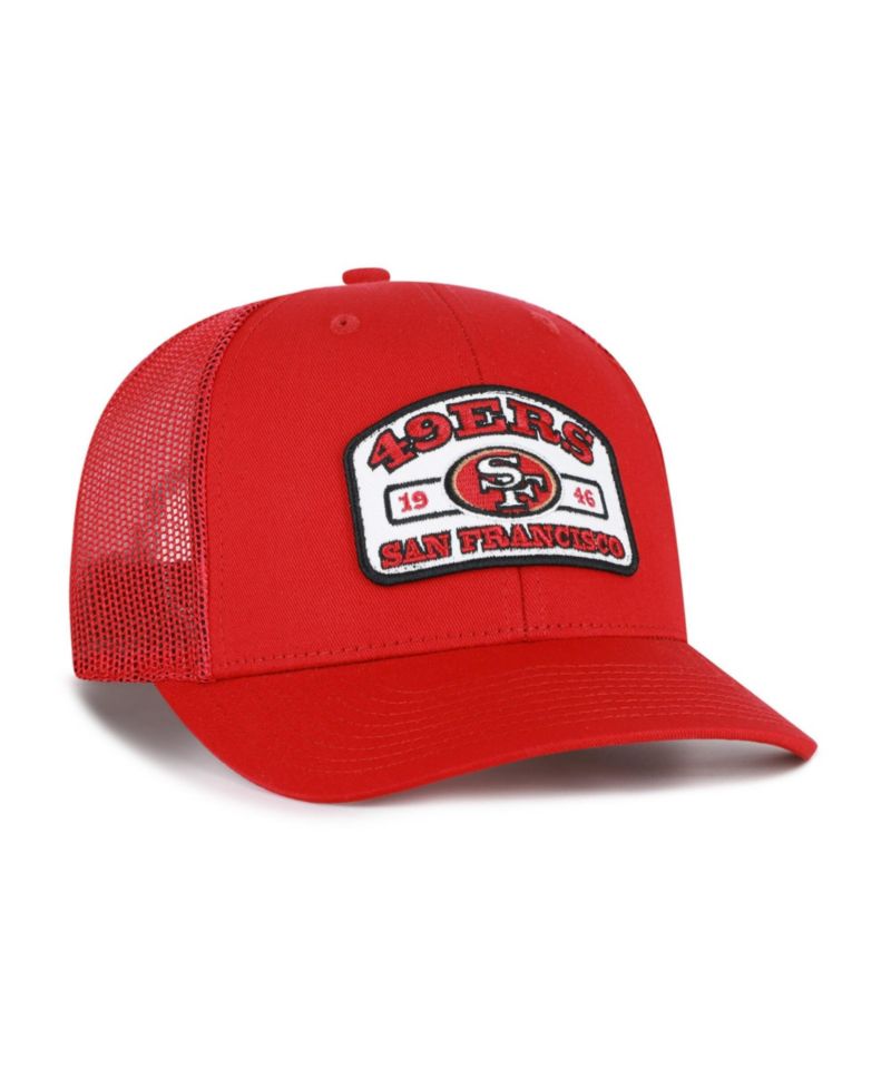 Men's '47 Scarlet San Francisco 49ers Roadway Adjustable Trucker Hat