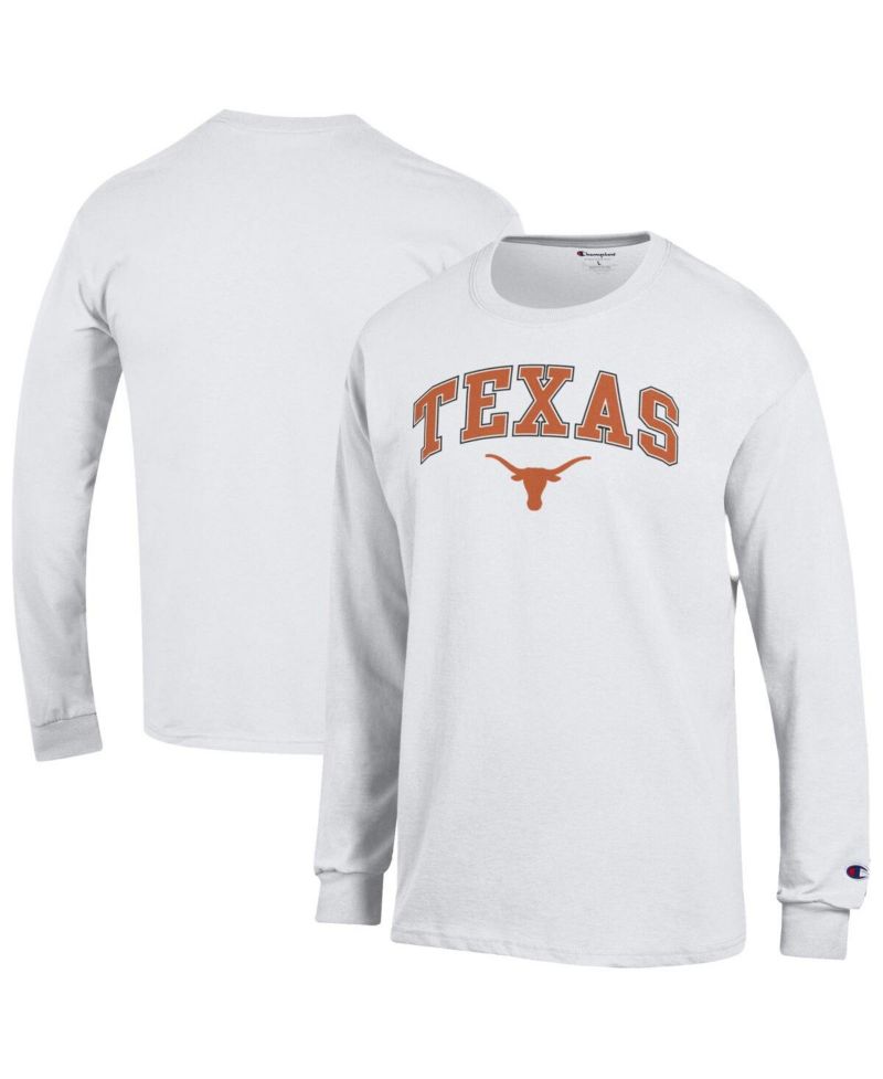 Men's Texas Orange Texas Longhorns Arch Over Logo Long Sleeve T-Shirt