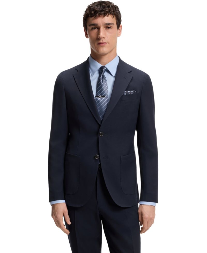 Men's Virgin Wool-Silk Slim-Fit Blazer