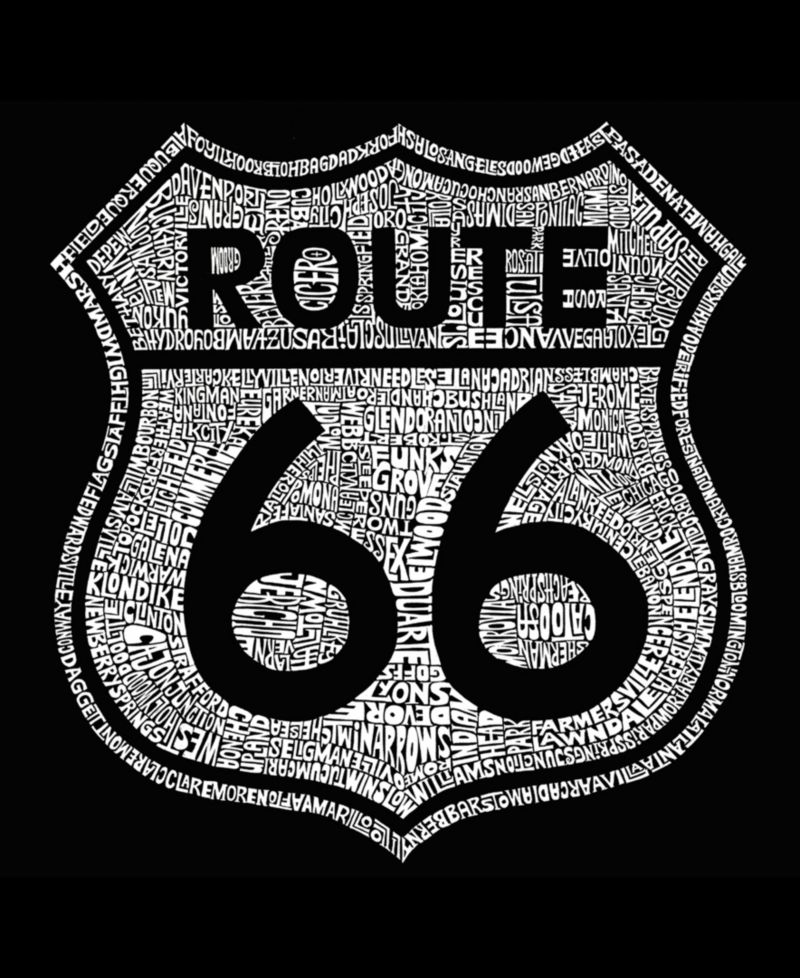 Plus Size Legendary Route 66 Word Art Tank Top