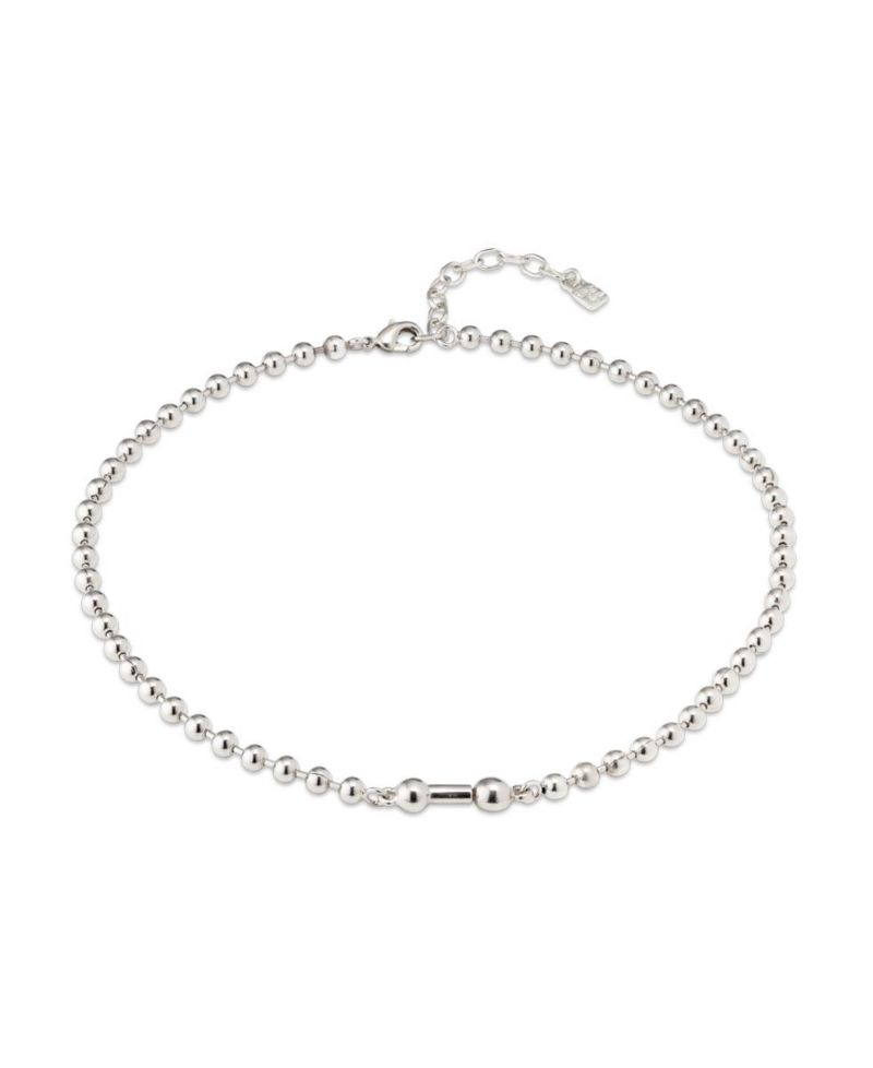 Sterling Silver Cylindrical Charm Necklace