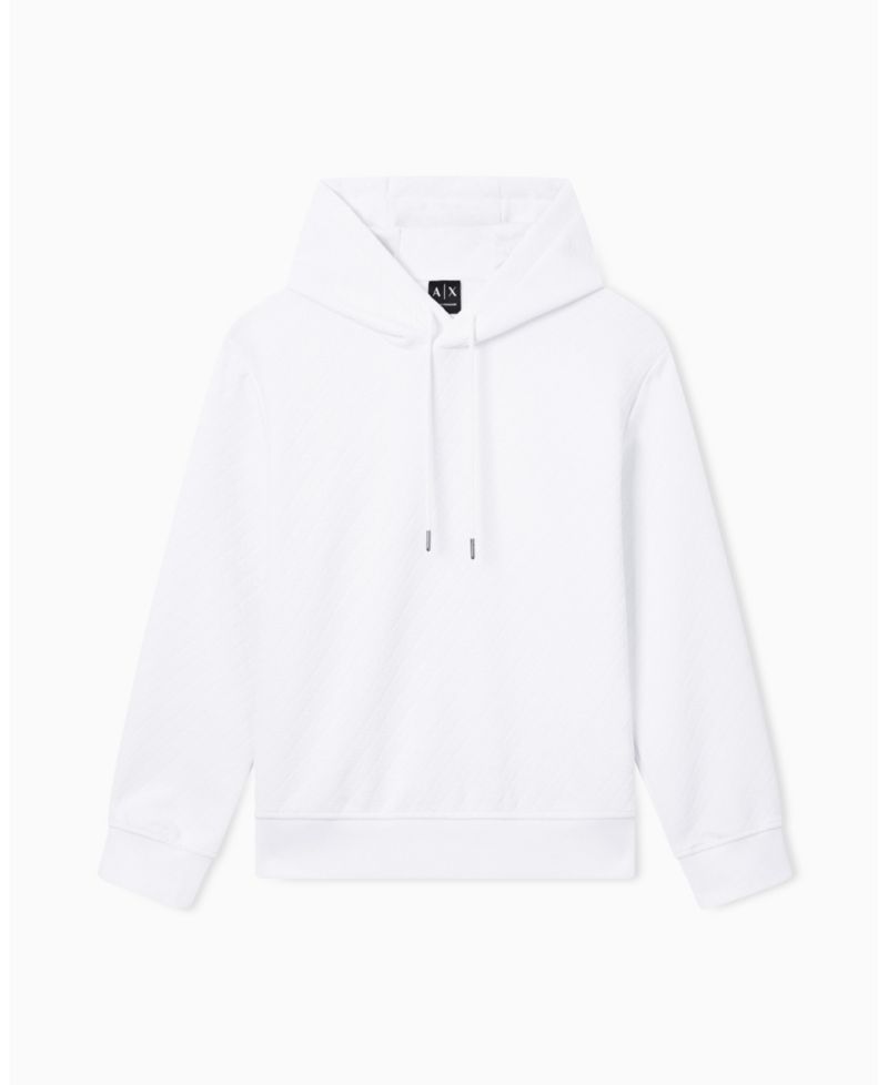 Men's Jacquard Allover Print Logo Hoodie