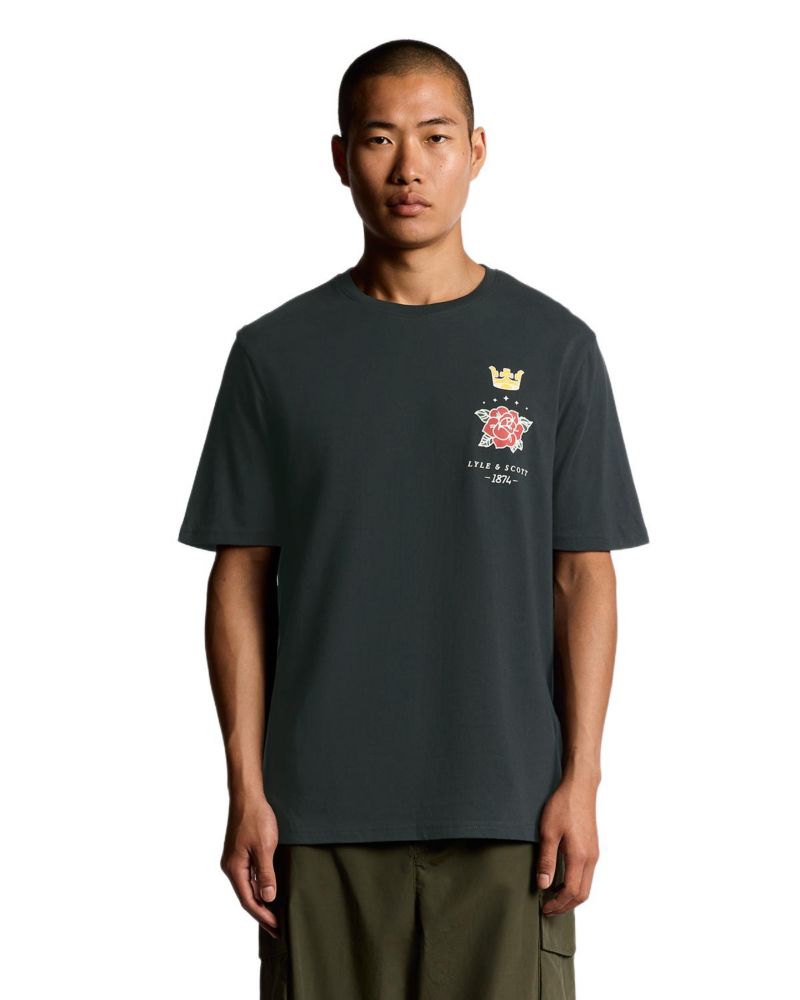 Men's Rose And Crown Graphic T-shirt