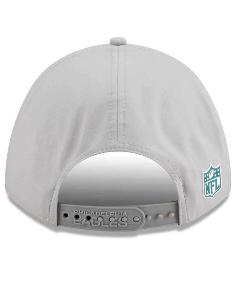 Men's Gray Philadelphia Eagles 2025 Sideline M-Crown 9FORTY Adjustable Hat