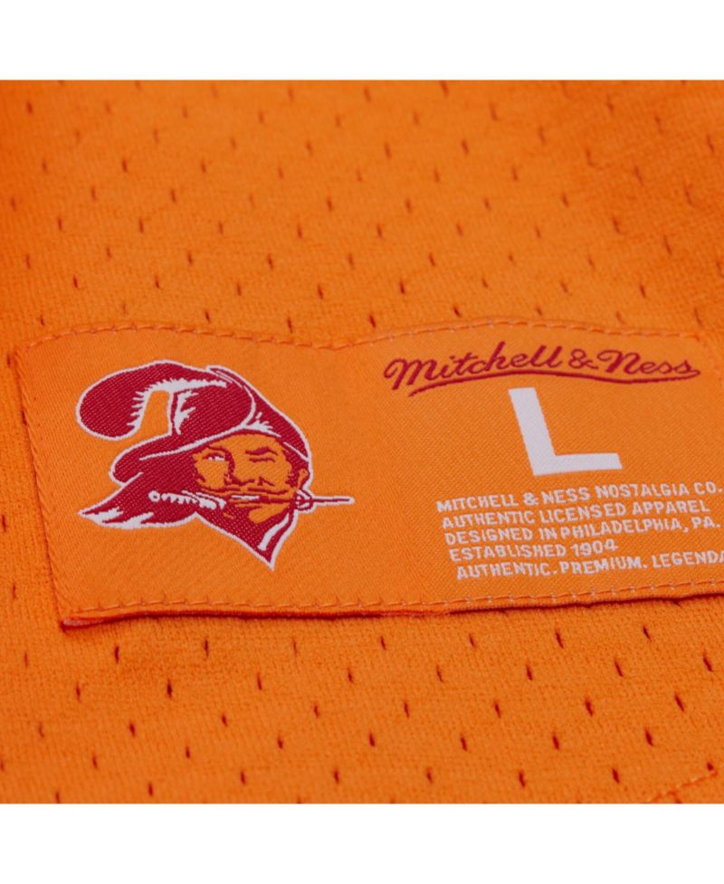 Men's Warren Sapp Orange Tampa Bay Buccaneers Retired Player Name & Number Mesh T-Shirt