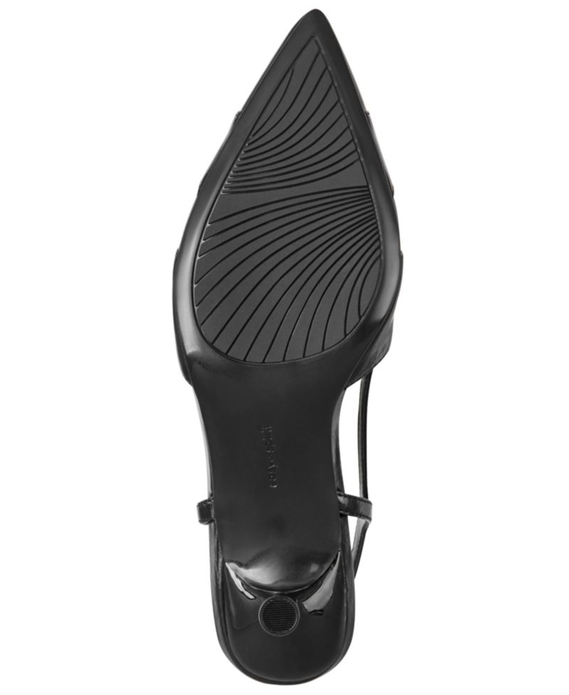 Women's Kaisley eFlex Cutout Leather Slingback Kitten Heel Pumps