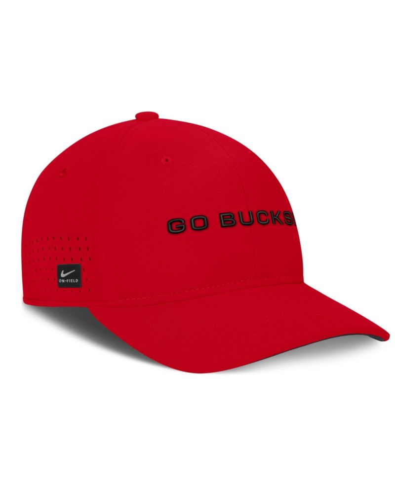 Ohio State Buckeyes Stretch-Fit Aerobill Swooshflex Baseball Cap