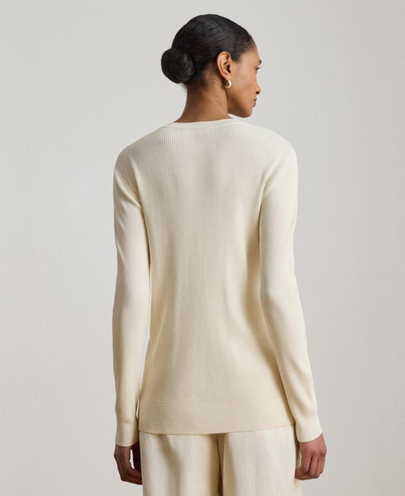 Women's Slim-Fit Long-Sleeve Cardigan Sweater