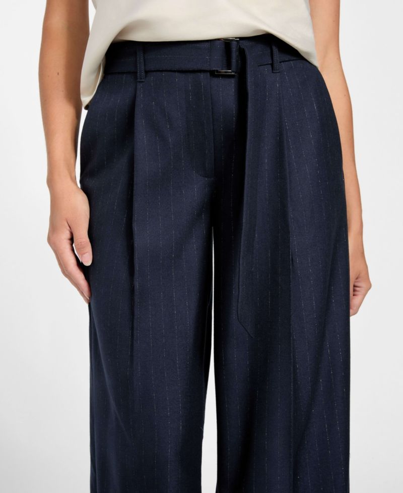 Women's Zanita Pin Stripe Relaxed-Fit Pants