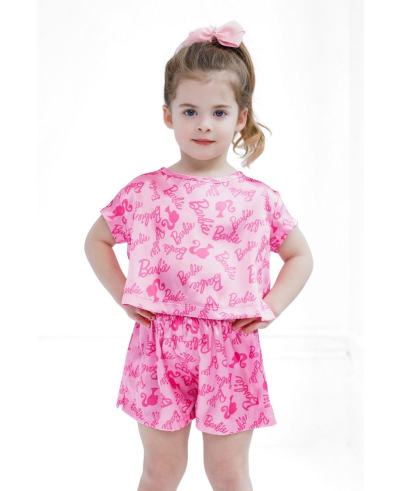 Girls (4-16) 2-Piece Pajama Shorts Set