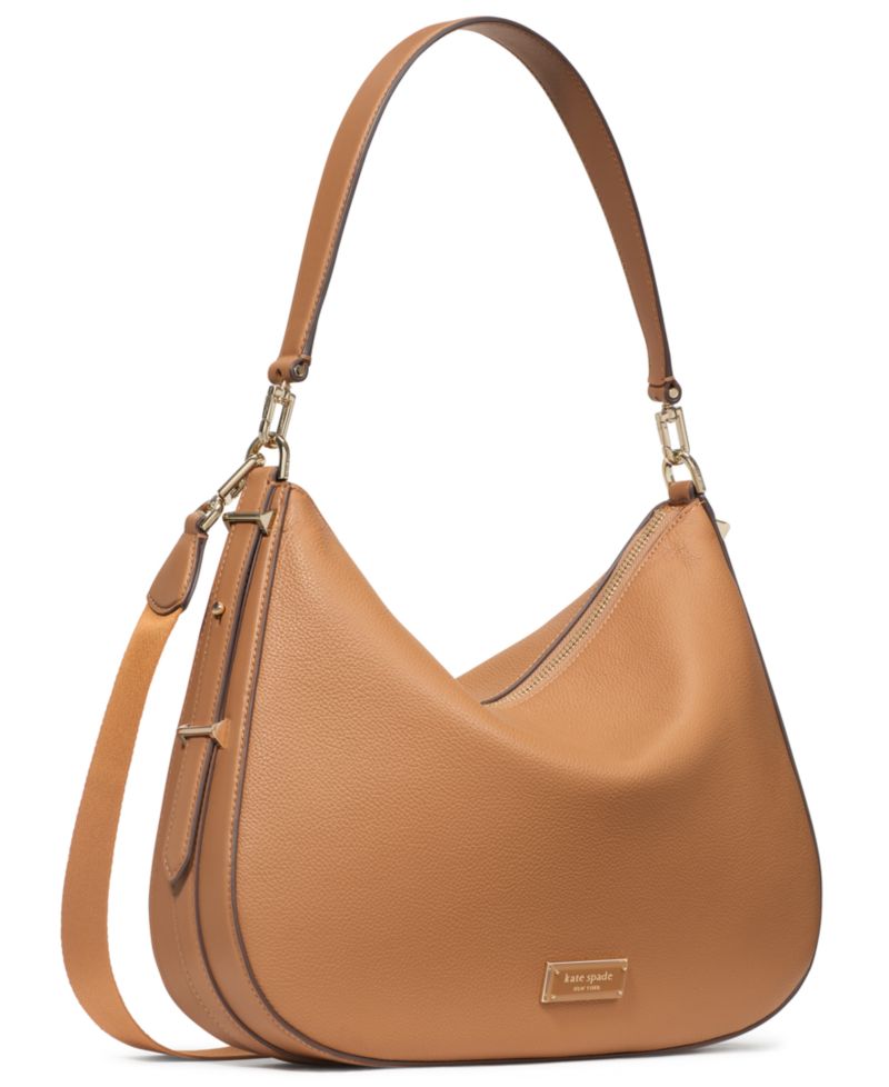 Liv Large Pebbled Leather Shoulder Bag