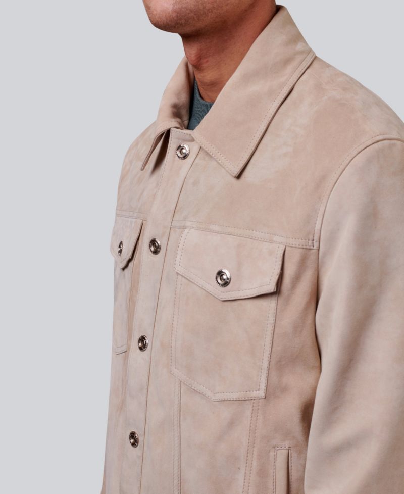 Men's Enzo Suede Shirt Jacket