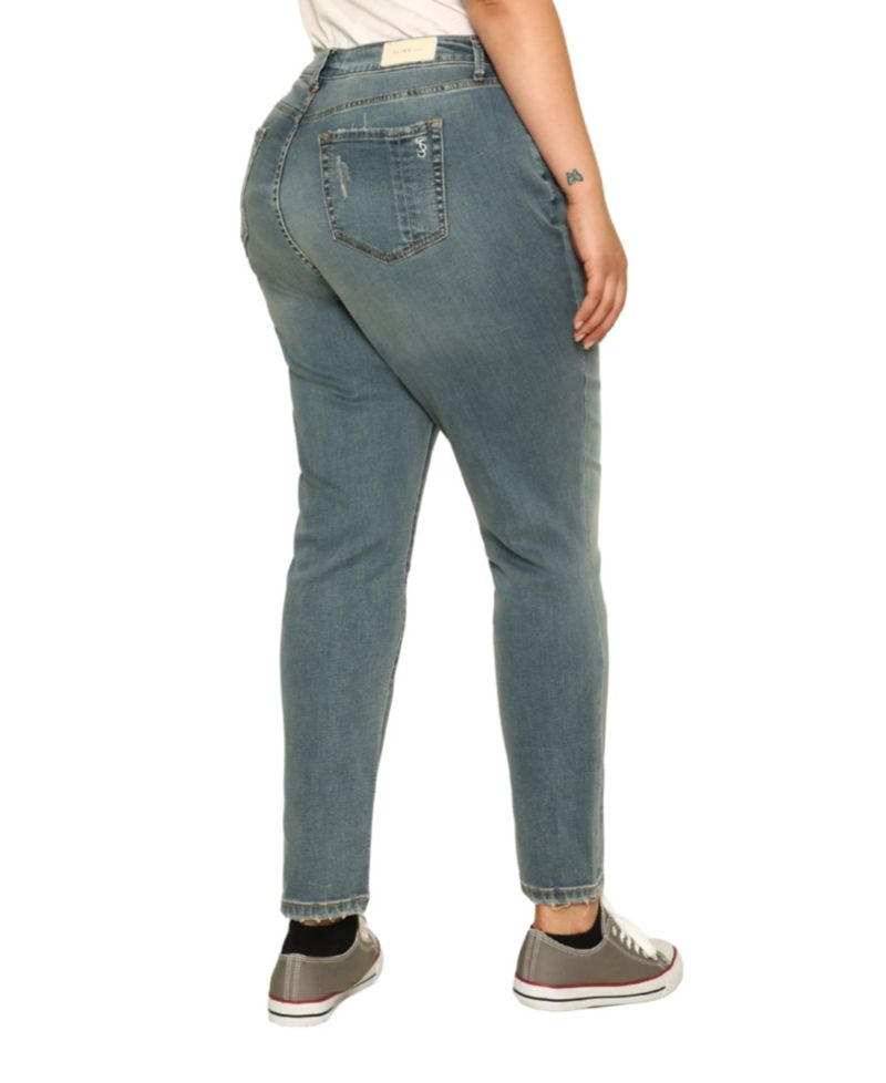 Plus Size Denim High Rise Ankle skinny in 28" inseam - Ariah