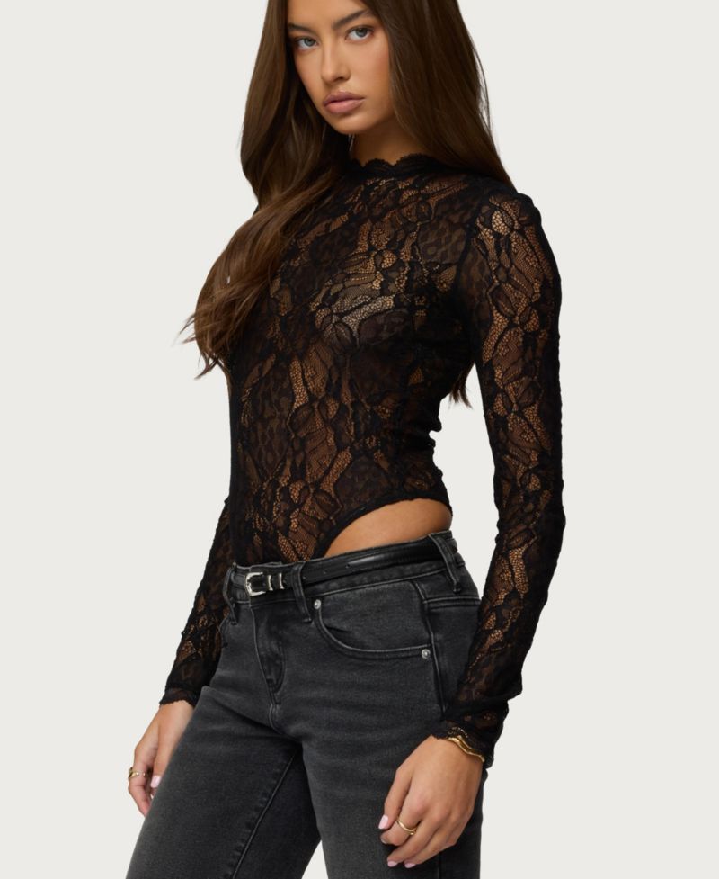 Women's Rosalinda Sheer Lace Bodysuit