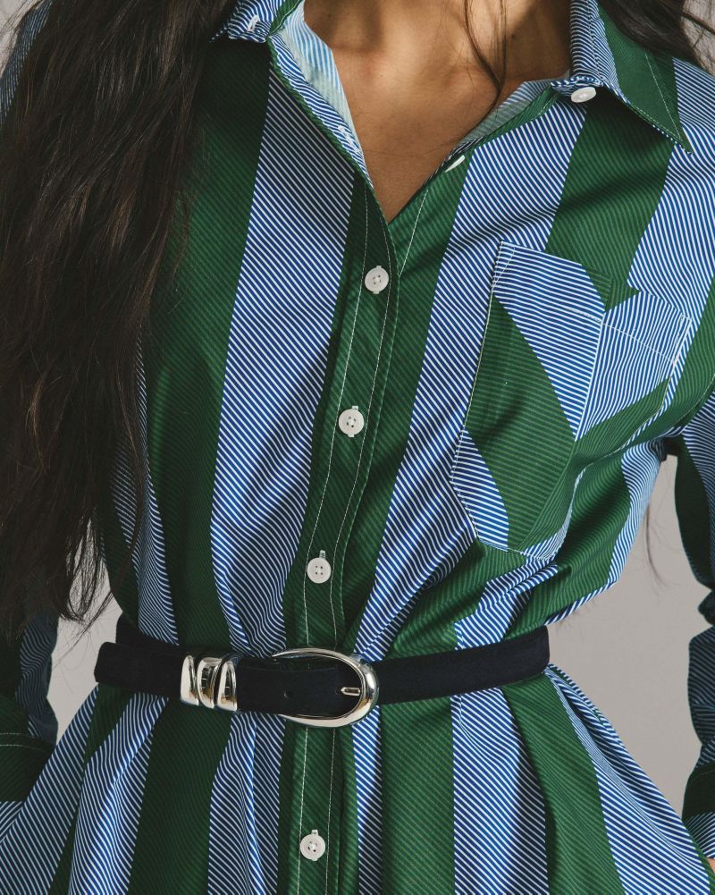 Women's Plus Size Odeon Stretch Poplin Shirtdress