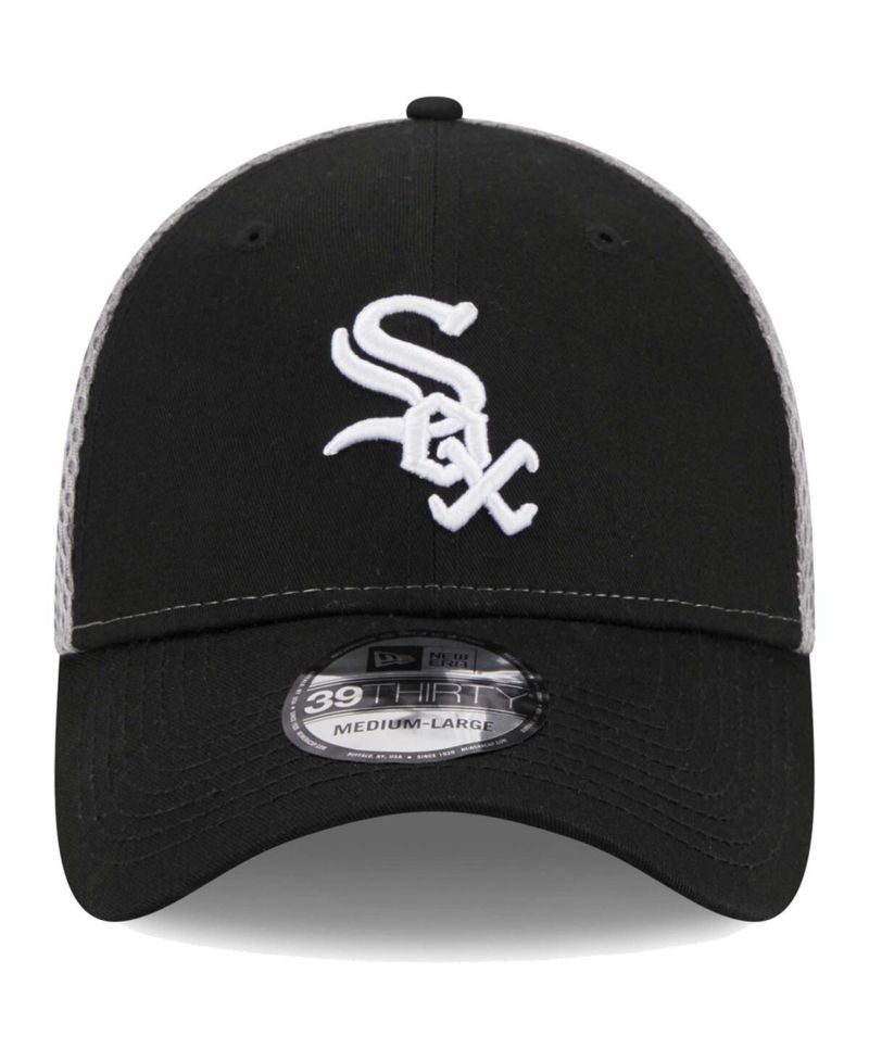 Men's Black Chicago White Sox Team Neo 39THIRTY Flex Hat