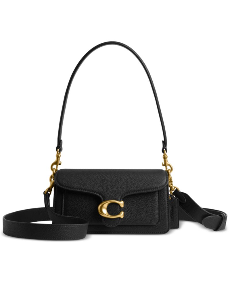 Tabby Small Polished Pebble Leather Shoulder Bag 20