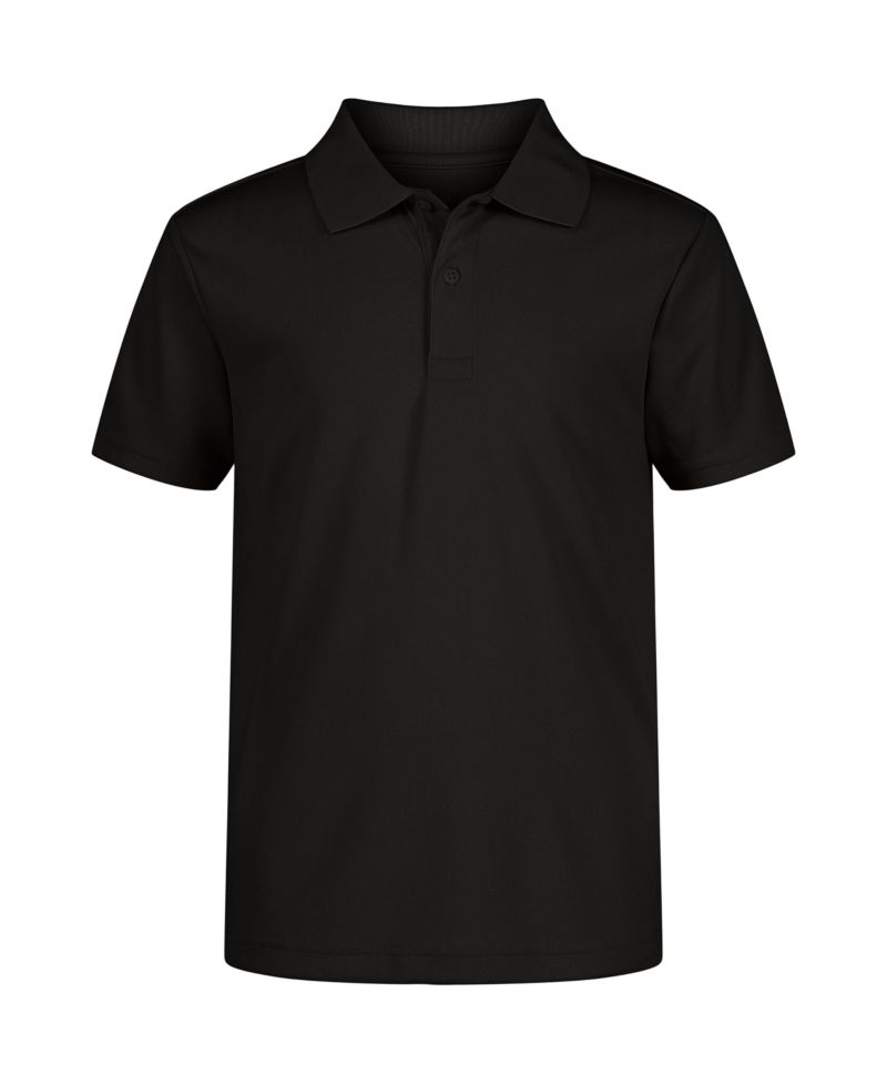 Little Boys Uniform Quick Dry Short Sleeve Performance Stretch Polo